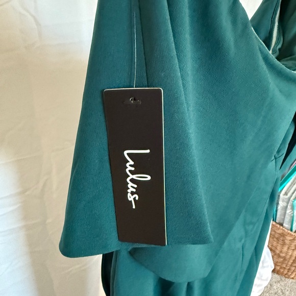 Lulus Lots of Love emerald green strapless midi dress - Picture 4 of 6